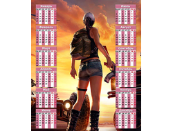 Календарь настенный PlayerUnknown’s Battlegrounds, PUBG, ПУБГ №38