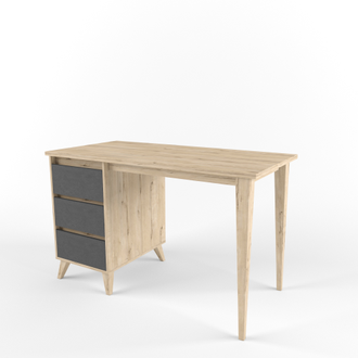 Стол с тумбой 2+2 ГРЭЙ