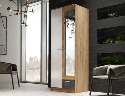 Шкаф Адель 800 Дуб вотан (Эра)