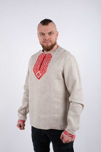 Рубаха "Сердечная" с вышивкой