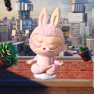 Pop Mart The Monsters Labubu Lazy Yoga Series Figures