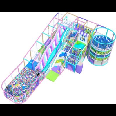 Детский игровой лабиринт Сиреневый 10,9 х 7,4 х 3,6м.