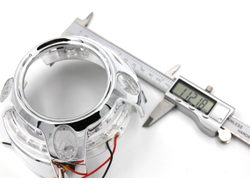 Бленда (маска) для линз №31 Porsche Panamera Led ДХО с функцией поворотника и притухания 3.0 дюйма, 1шт