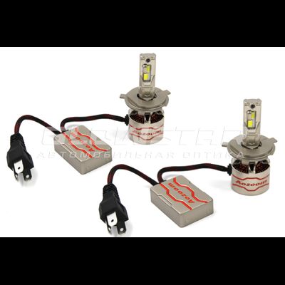 Aozoom P11/H4 с вентилятором 12V 75W 8500Lm (комплект, 2шт)