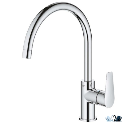 Смеситель для кухни Grohe BauEdge 31367001, высокий поворотный носик