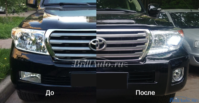 Комплект рестайлинга Toyota Land Cruiser 200 из 2007 в 2012 (Максимальный)