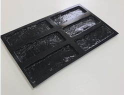 Molds for making tiles from concrete or gypsum