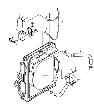 207-03-71220 Патрубки радиатора KOMATSU PC300-7