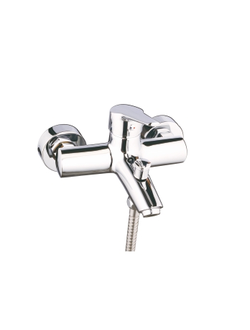 Смеситель для ванны и душа однорычажный, Латунь, Хром, Accoona A6009