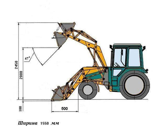 Фронтальный погрузчик ФГП-0,3МТ (для китайских тракторов) низкая цена