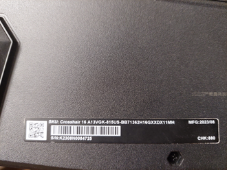 MSI Crosshair 16 A13VGK-815US ( 16.0 WUXGA IPS 144Hz i7-13620H RTX4070 (140Вт, 8Gb) 16Gb 1TB SSD )