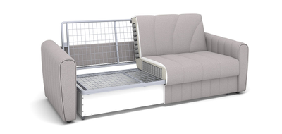 ДВУСПАЛЬНЫЙ КОМПАКТНЫЙ ПРУЖИННЫЙ ДИВАН-КРОВАТЬ ЭЛЬЗАС, МЕТАЛЛОСКЕЛЕТ С ПРОСТЫМ МЕХАНИЗМОМ НЕДОРОГО МОСКВА