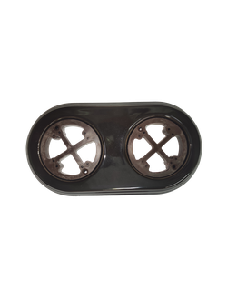 Подложка керамическая На Бревно с суппортом 2-ая, чёрная, для монтажа ретро электрики Арбат