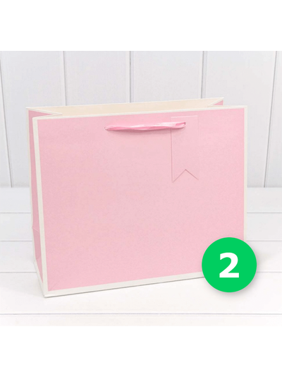 Пакет подарочный цветной в рамке (микс), 32*26*13 см