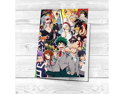 Обложка Моя геройская академия на паспорт №2