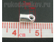 концевик для шнура 7x4 мм, посеребренный, 20 шт/уп