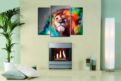 Модульная картина "Король джунглей"