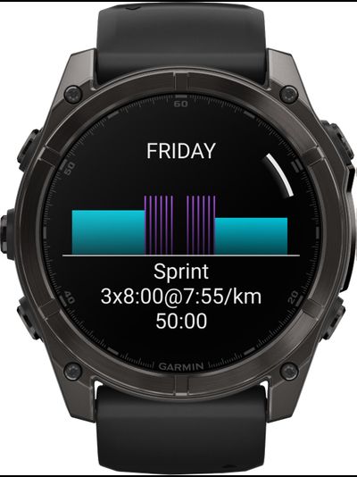 Часы Garmin Fenix 8 -51mm Sapphire Titan DLC 010-02905-63