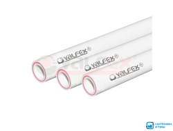 Труба полипропиленовая армированная стекловолокном PN20 VALFEX SDR7.4 20 белая