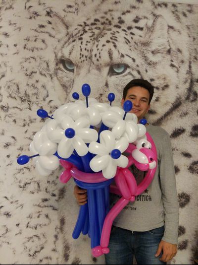 букет "розовая пантера"