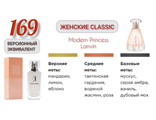 Духи Версионный эквивалент LANVIN Modern Princess №169, 50 мл.