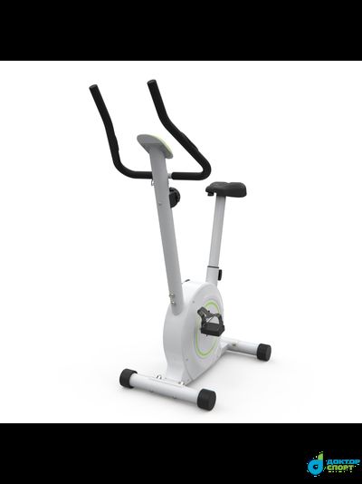 Велотренажер DFC B504B магнитный (белый корпус, зеленая полоса)