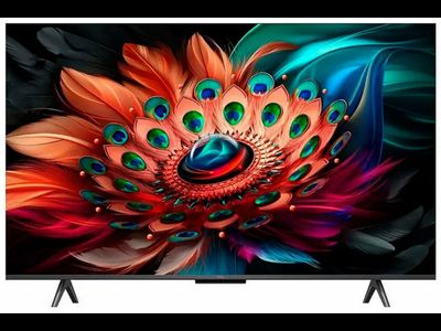 55" Телевизор TCL 55C655 черный QLED 3840x2160, 4K Ultra HD, 60 Гц, Wi-Fi, Smart TV, Google TV