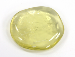 Кварц лимонный (облагороженный), полировка плоская, Бразилия (42*36*8 мм, 22 г) №35665