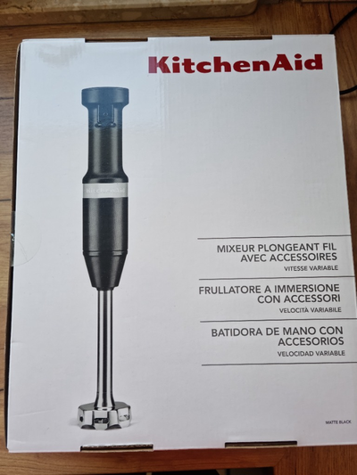 Погружной блендер KitchenAid, 5KHBV83EOB, черный