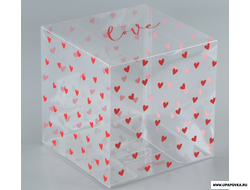 Подарочная коробка ПВС, «Любовь внутри», 12 х 12 х 12 см