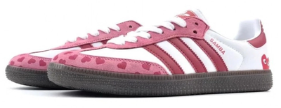 Adidas Samba Comme Des Garcons White Pink