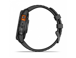 Умные часы Garmin Fenix 7 Pro Solar серый с черным ремешком (010-02777-01)