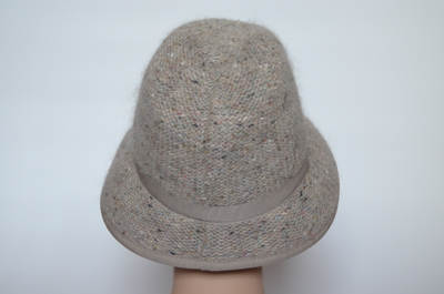 Фетровая шляпа для женщин италия Вицио с вязаной отделкой фото