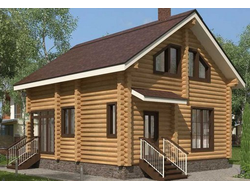 Дом из бревна ДБ-04, площадь 120 м2