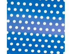 Бумага глянцевая, горох мелкий, 50*70 Голубая