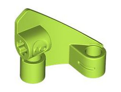 Technic, Panel Curved # 9 3 x 3 Tapered Left, Lime (2395 / 6454583)
