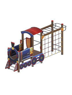 «Паровозик» (синий) ДИК 1.03.5.04-01 H=750 игровой комплекс