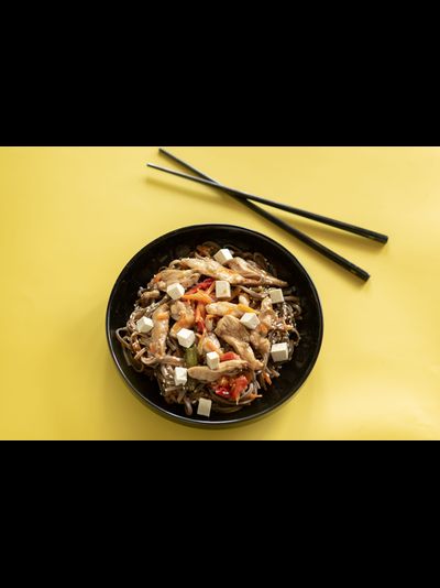 Гречневая лапша Соба с овощами