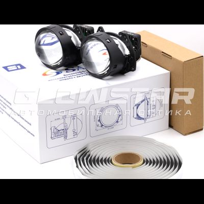 Светодиодные билед линзы для Smart Fortwo (2012-2015) Sariti S1 + герметик Hot Pro