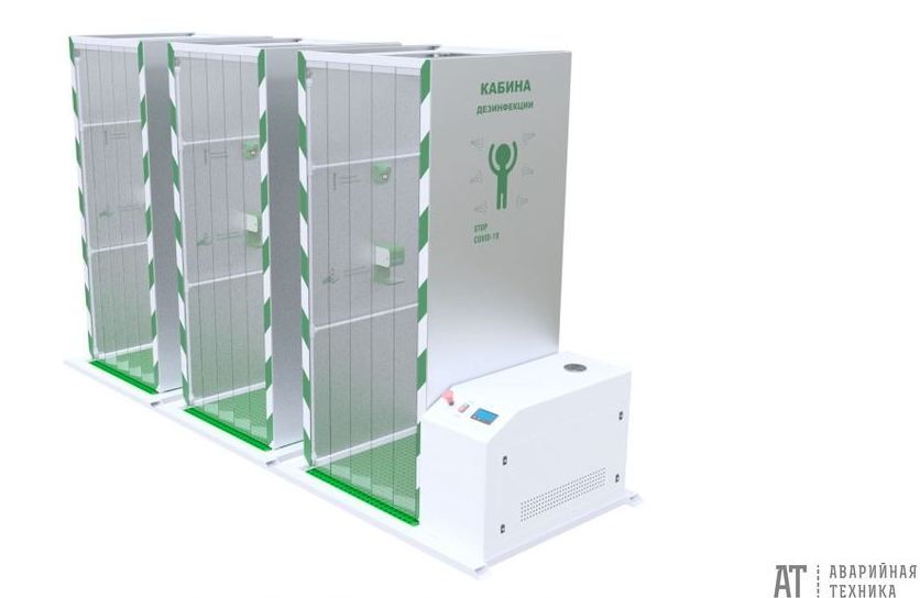 Три совмещенные в ряд установки &laquo;КД-101&raquo;