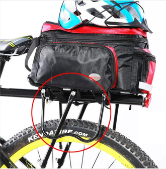 Багажник Aodu, быстросъемный, с отражателем, черный