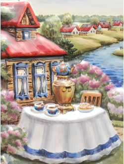 Лето в усадьбе (панно)