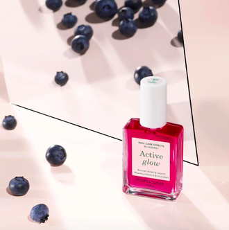 Manucurist Active Glow Blueberry - Лечебный лак-блеск для ногтей