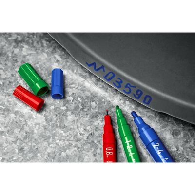 Маркер-краска ЗУБР Профессионал МК-200 круглый наконечник, 1-2 мм, белый 06326-8