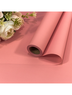 Пленка матовая "Корейская" 58см*10м Персиковый ПР28/50