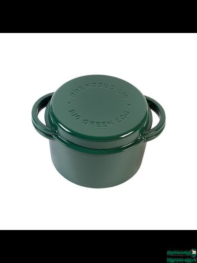 Духовка голландская для гриля, 4 л, крышка, цвет зеленый