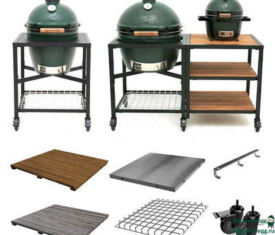 Модуль Big Green Egg угловой, базовый, EGG Frame для гриля L, цвет черный, 128775