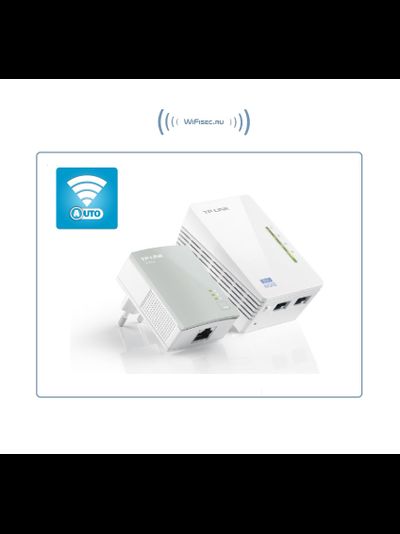 TP-LINK TL-WPA4220KIT, HomePlug AV Сетевой адаптер PowerLine Ethernet; диапазоны Wi-Fi: 2.4ГГц ; скорость Ethernet: 10/100 Мбит/с; скорость Power line: 500Мбит/с (комплект 1+1 шт.)