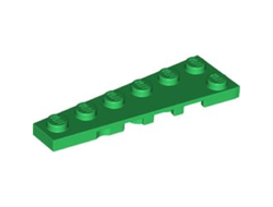 Wedge, Plate 6 x 2 Left, Green (78443 6385260)