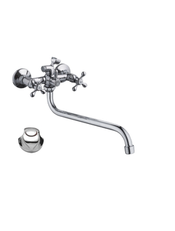 Cмеситель для ванны и душа,с двумя рукоятками, Латунь, Хром, Accoona A7577